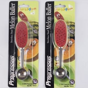2 MELON BALLER STAINLESS STEEL